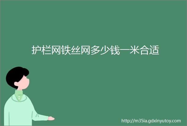 护栏网铁丝网多少钱一米合适